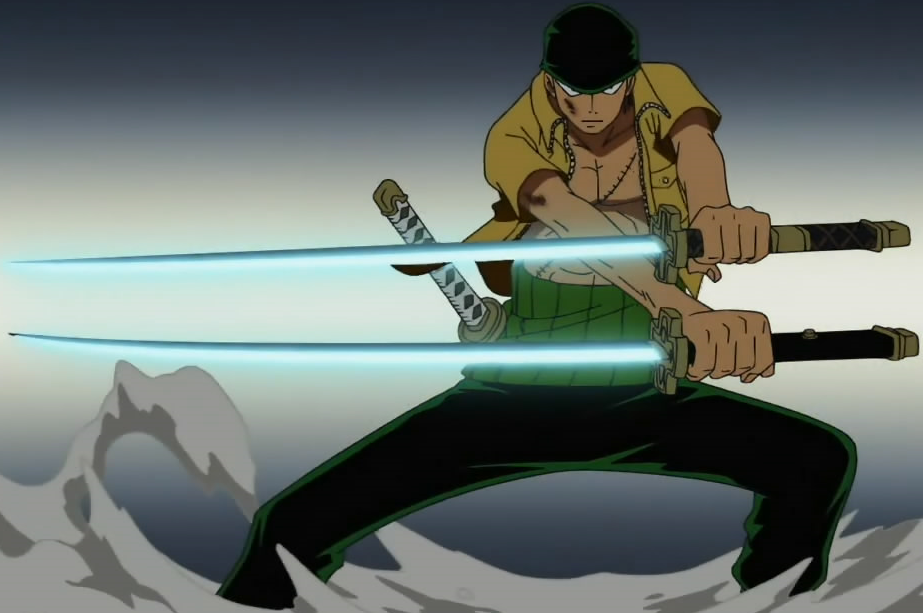 Zoro style with two swords