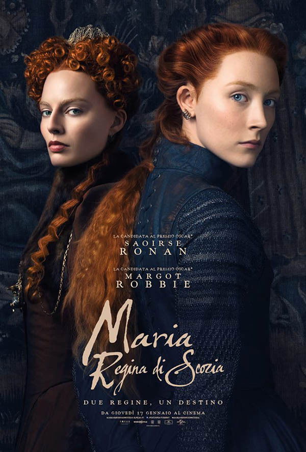 Clicca per vedere l'immagine originale Margot Robbie e Saoirse Ronan nel poster italiano del film