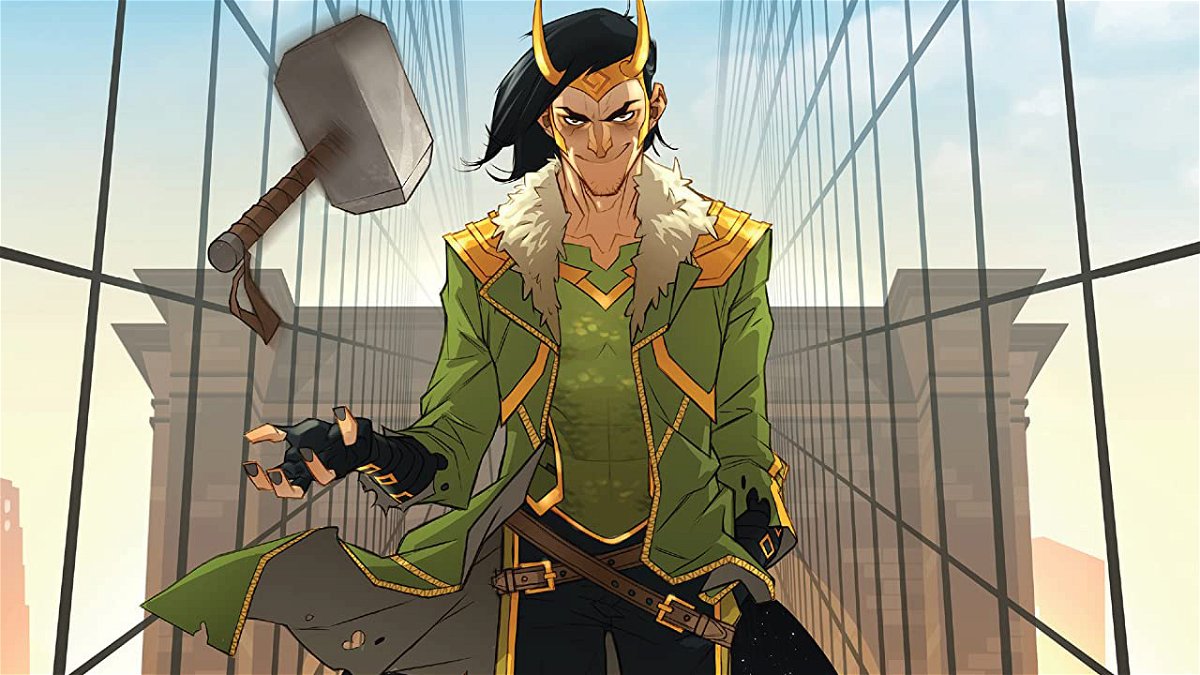 Dettaglio della cover di Loki: The God Who Fell To Earth
