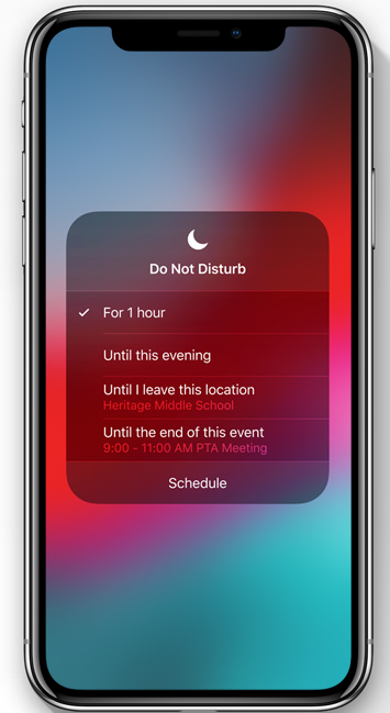 Dettagli sulla nuova funzione di Do Not Disturb disponibile con iOS 12
