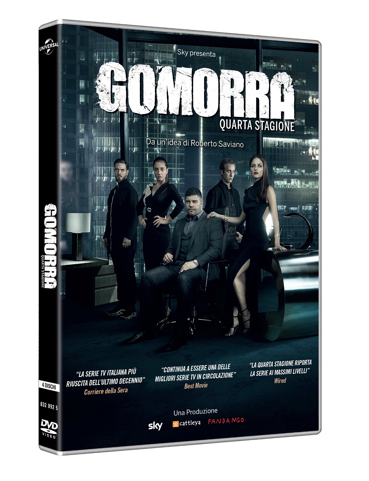 La cover del DVD di Gomorra: Stagione 4
