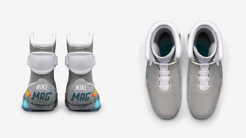 Clicca per vedere l'immagine originale Particolare delle Nike Air Mag, le scarpe di Ritorno al Futuro 2