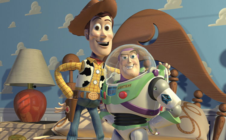 Click para ver la imagen original El vaquero y el astronauta en Toy Story