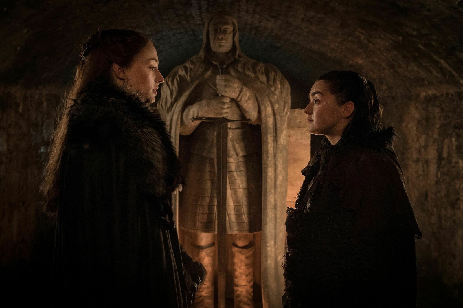 Le sorelle Stark de Il Trono di Spade Sansa e Arya Stark