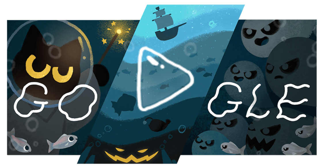 Clicca per vedere l'immagine originale Il Google Doodle di Halloween 2020
