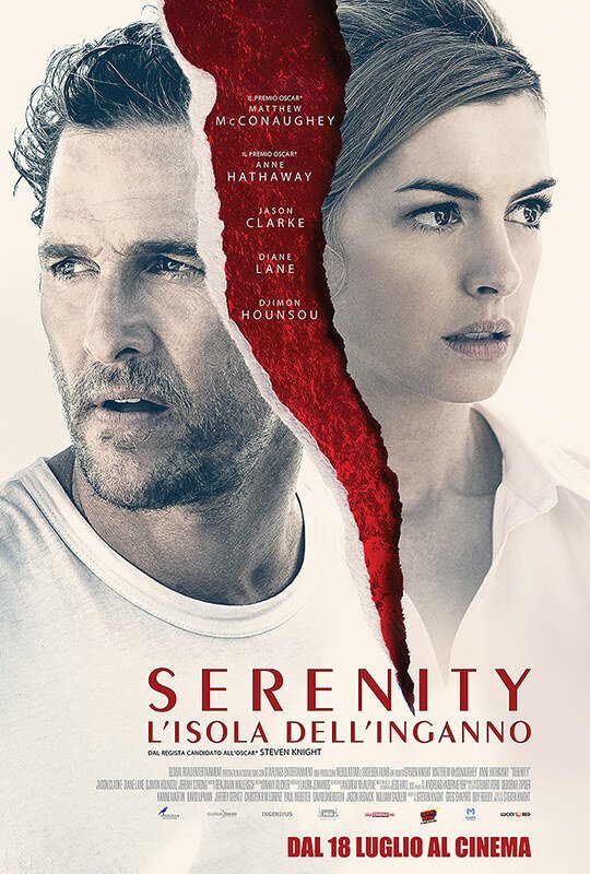La locandina ufficiale del film Serenity – L’isola Dell’inganno