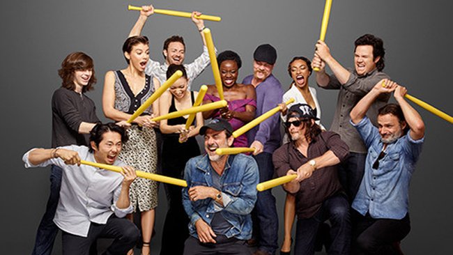 The cast of the TV series The Walking Dead