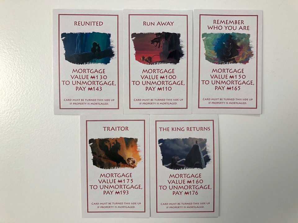 Click para ver la imagen original Las tarjetas contienen citas de la película de Disney.