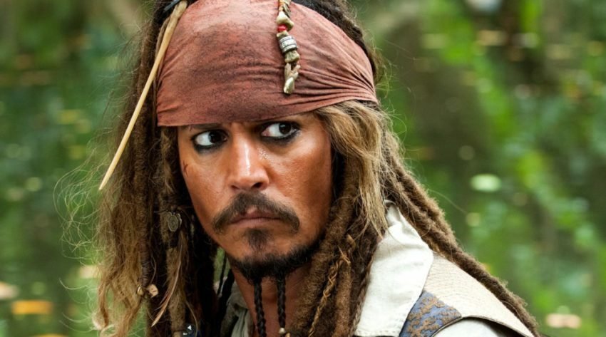 Jack Sparrow, pirata interpretato da Johnny Depp