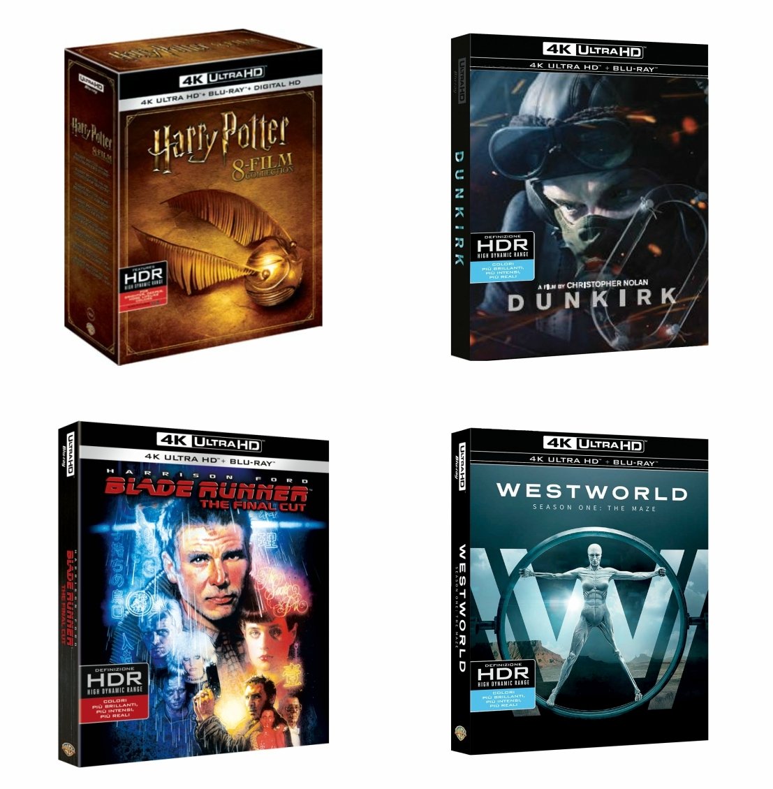Le proposte in 4K Ultra HD di Warner Bros. per Natale 2017
