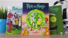 Cover av Rick And Morty, anmeldelsen av de tre første sesongene på Blu-ray