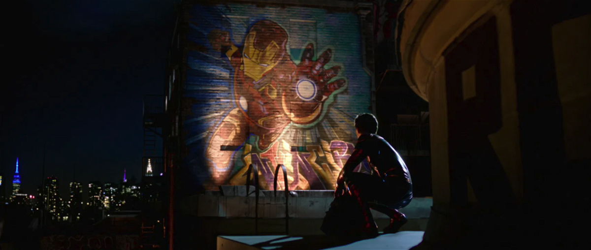 Iron Man su un murales