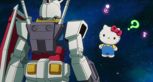Gundam ed Hello Kitty anime