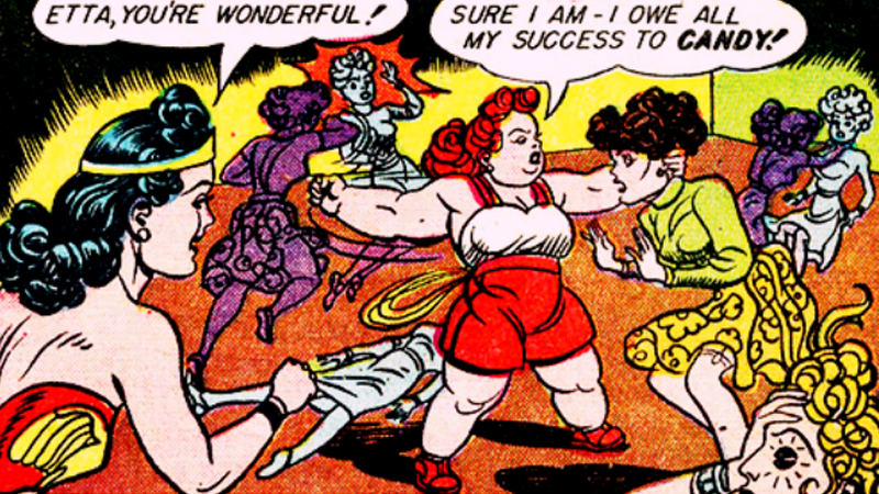 Wonder Woman ed Etta Candy nel fumetto DC