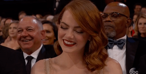 Emma Stone sorridente agli Oscar 2017
