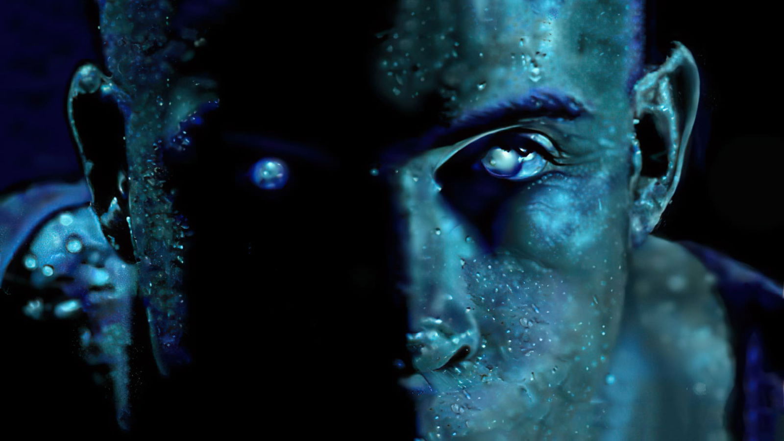Clicca per vedere l'immagine originale Una sequenza tratta da Pitch Black, primo film con Riddick