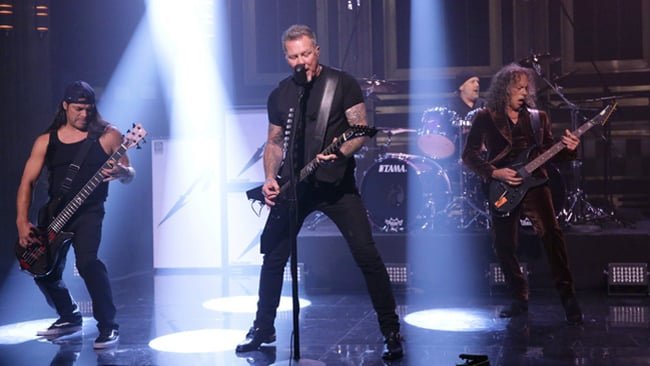 Metallica ospiti di The Tonight Show con Jimmy Fallon