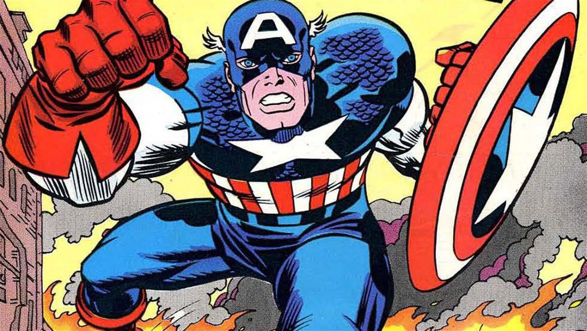 Capitan America è pronto all'azione con il suo iconico scudo