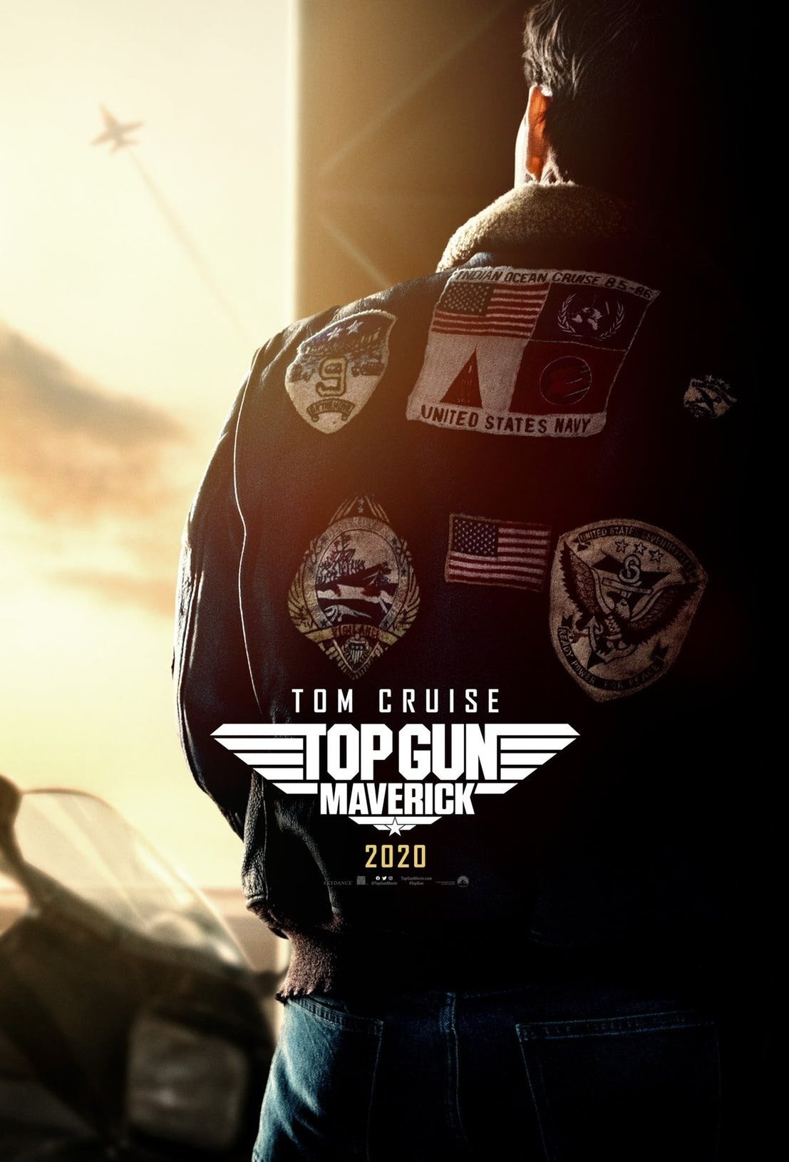 Tom Cruise en el cartel de Top Gun: Maverick