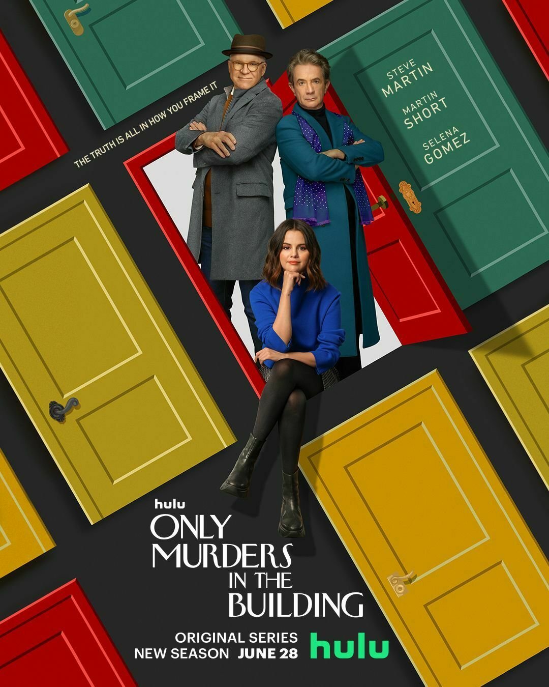 Only Murders in the Building - il poster con i 3 protagonisti