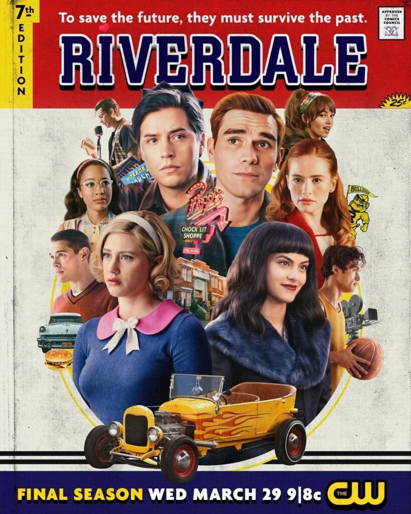 Poster stagione 7 di Riverdale con tutti i ritratti dei protagonisti