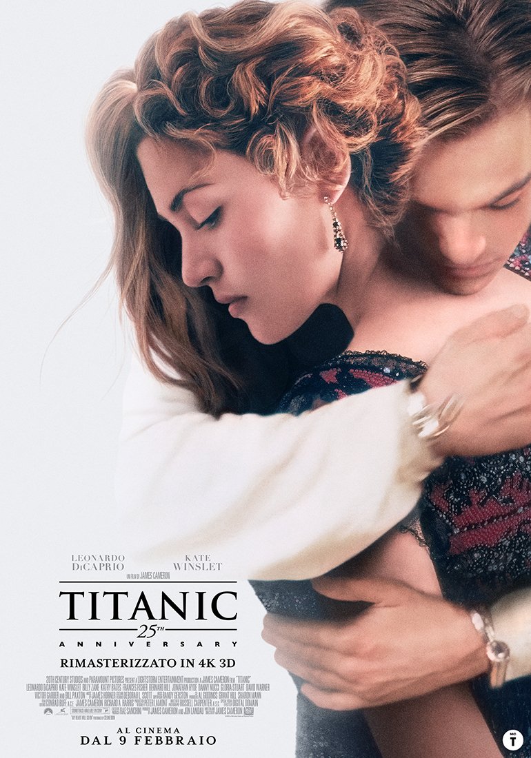 Titanic 25esimo anniversario - Poster - Jack e Rose si abbracciano