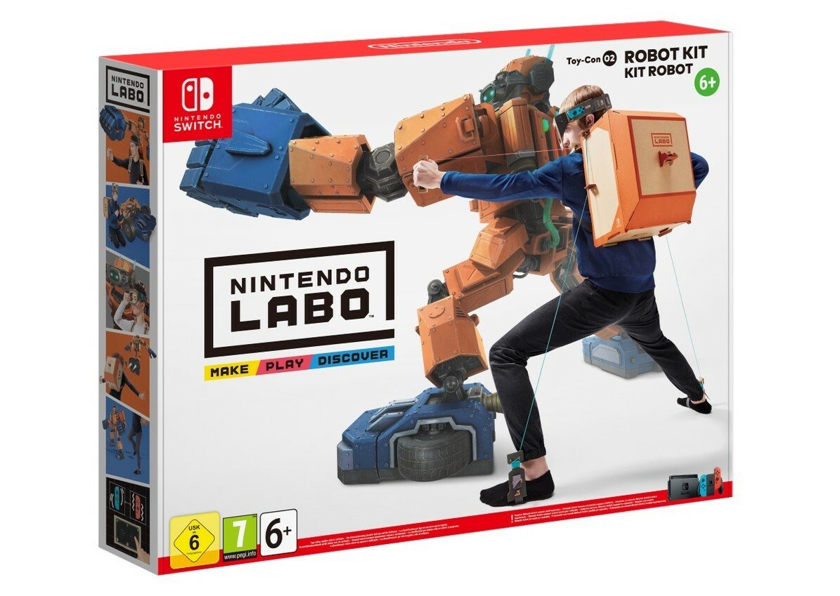 La confezione di Nintendo Labo: Robot Kit 