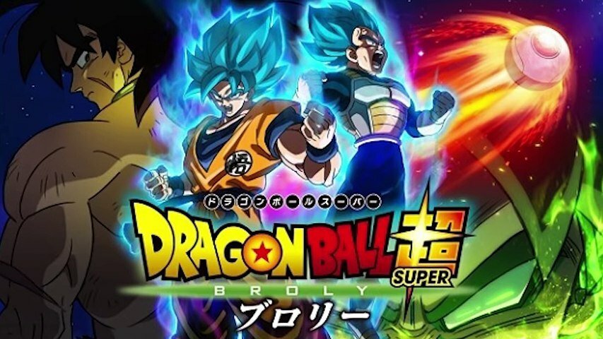 Broly Goku y Vegeta en la película animada