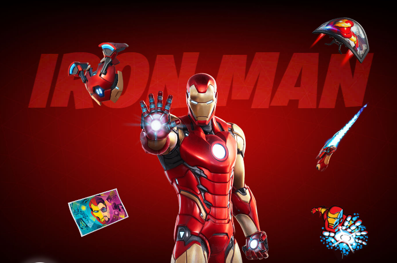 Immagine promozionale del costume di Iron Man in Fortnite