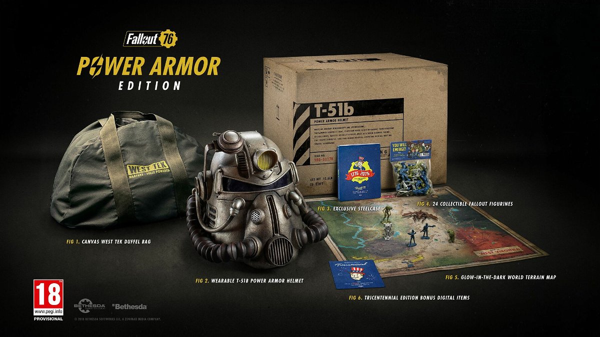 La Power Armor Edition di Fallout 76 in tutti i suoi contenuti