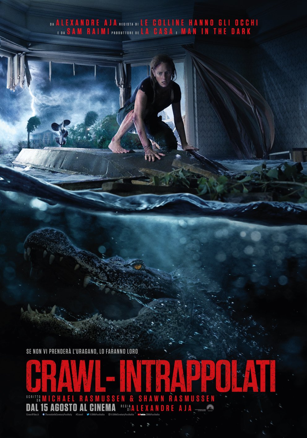 Crawl: il poster italiano del film, dal 15 agosto al cinema