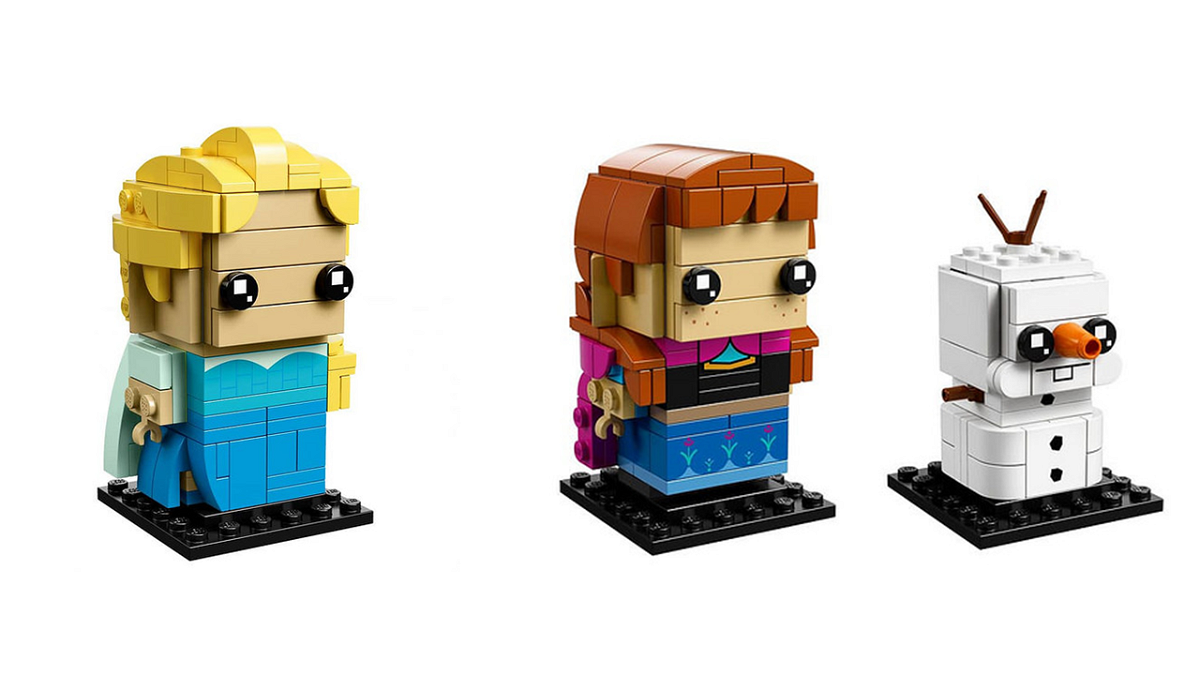 LEGO BrickHeadz: i personaggi di Elsa, Anna e Olaf