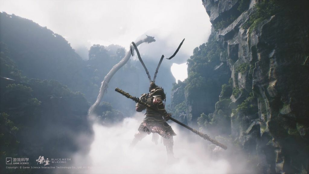 Clicca per vedere l'immagine originale Una scena del videogame Black Myth: Wukong
