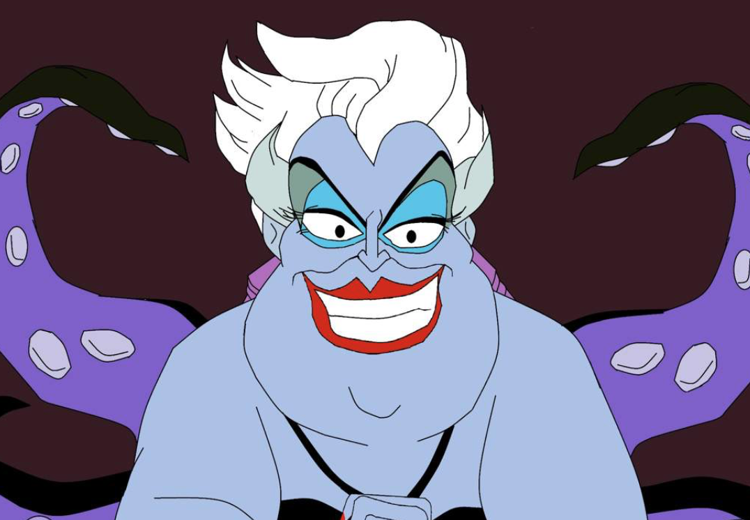 Ursula in una scena de La sirenetta