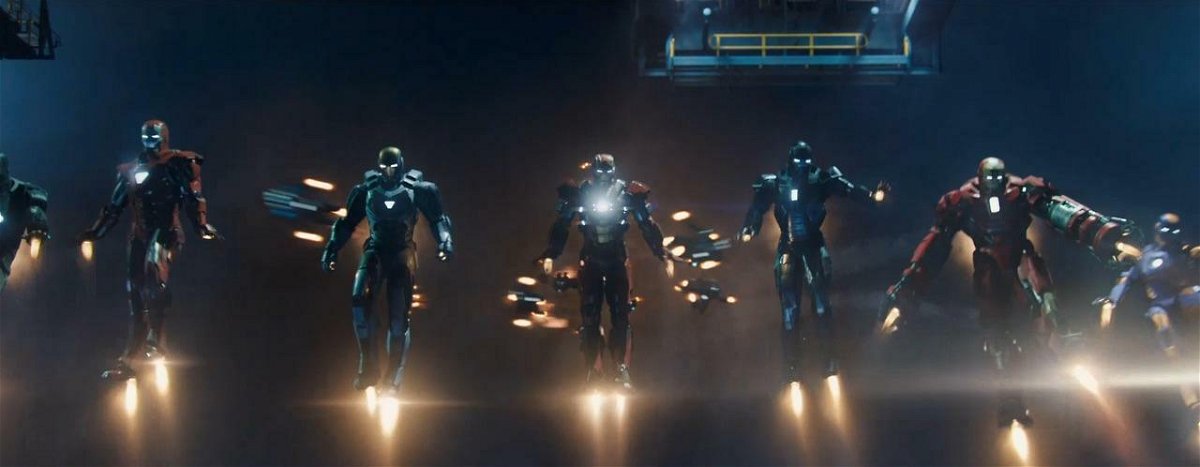 Iron Man 3 e alcune armature