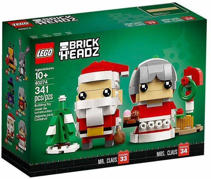 Babbo Natale e la Signora Natale LEGO Babbo Natale e la Signora Natale nella collezione BockHeadz LEGO