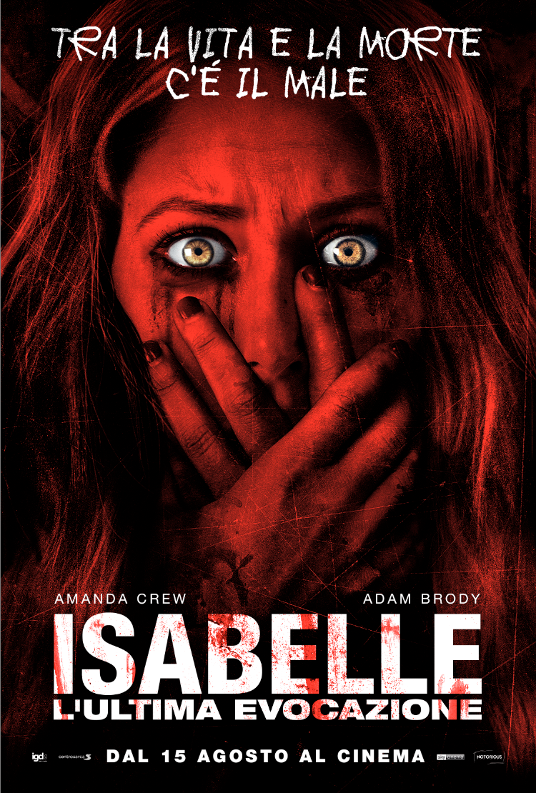 Clicca per vedere l'immagine originale La locandina dell'horror Isabelle – L’ultima evocazione, con Adam Brody