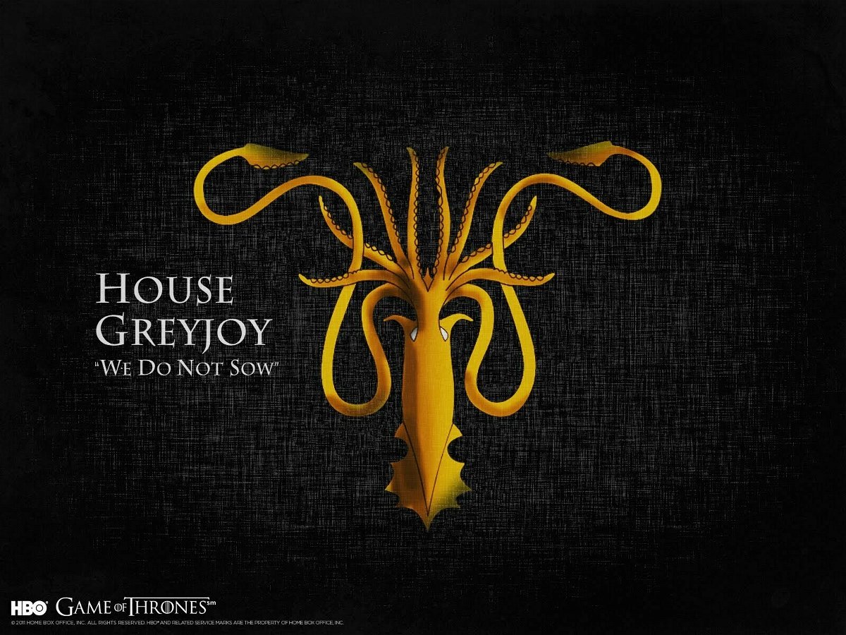 Il motto e lo stemma di Casa Greyjoy