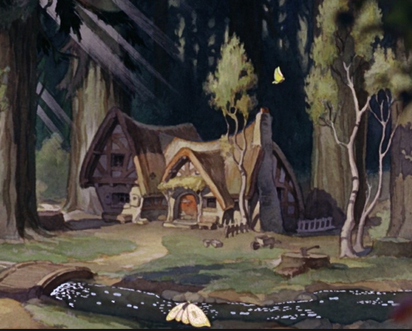 La casa di Biancaneve nel film d'animazione Disney