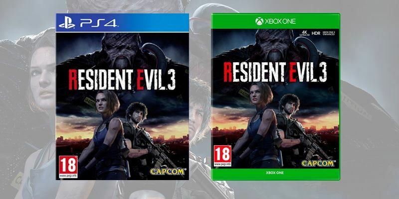 La copertina di Resident Evil 3 su console