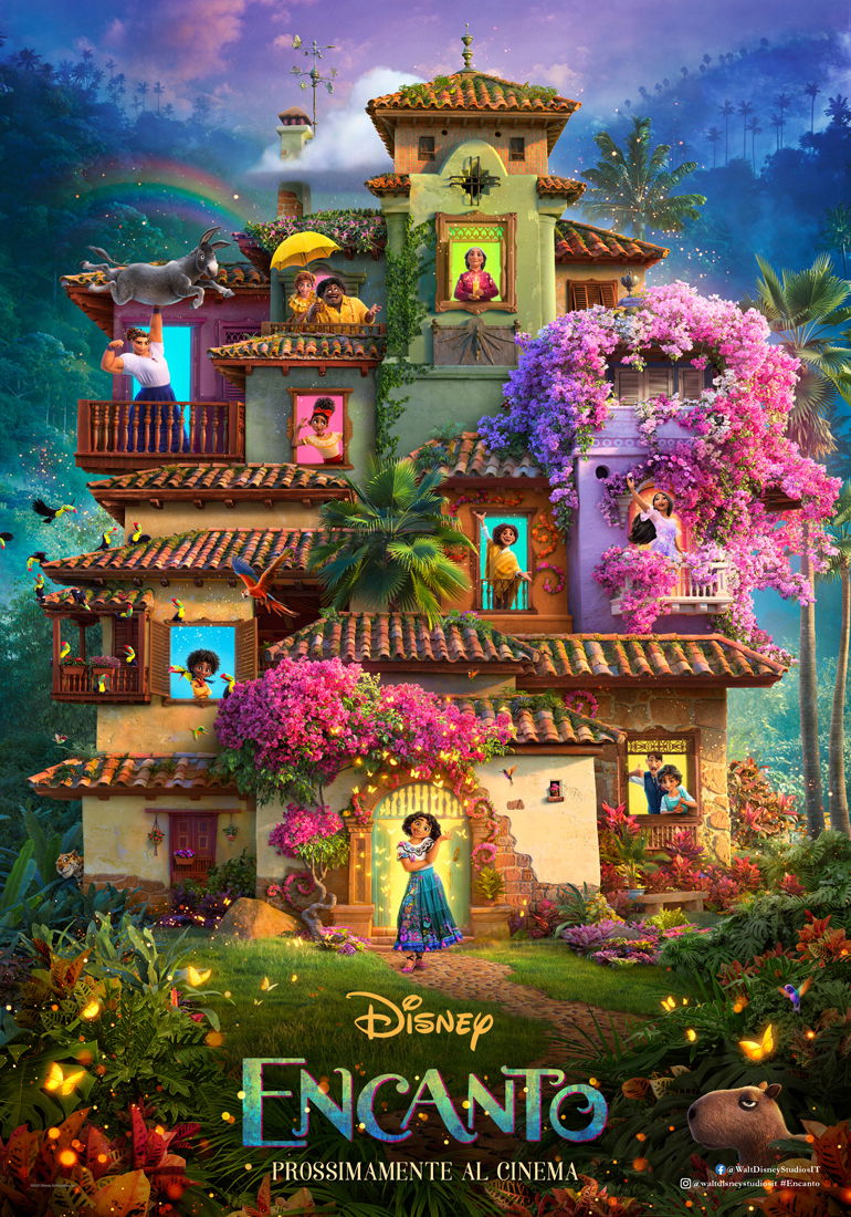 Kliknutím zobrazíte původní obrázek Plakát animovaného filmu Encanto