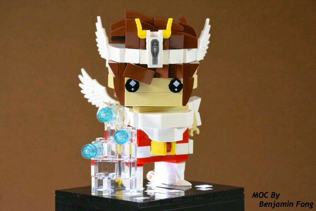 Il MOC di Pegasus in chiave Brickheadz LEGO costruito da un fan