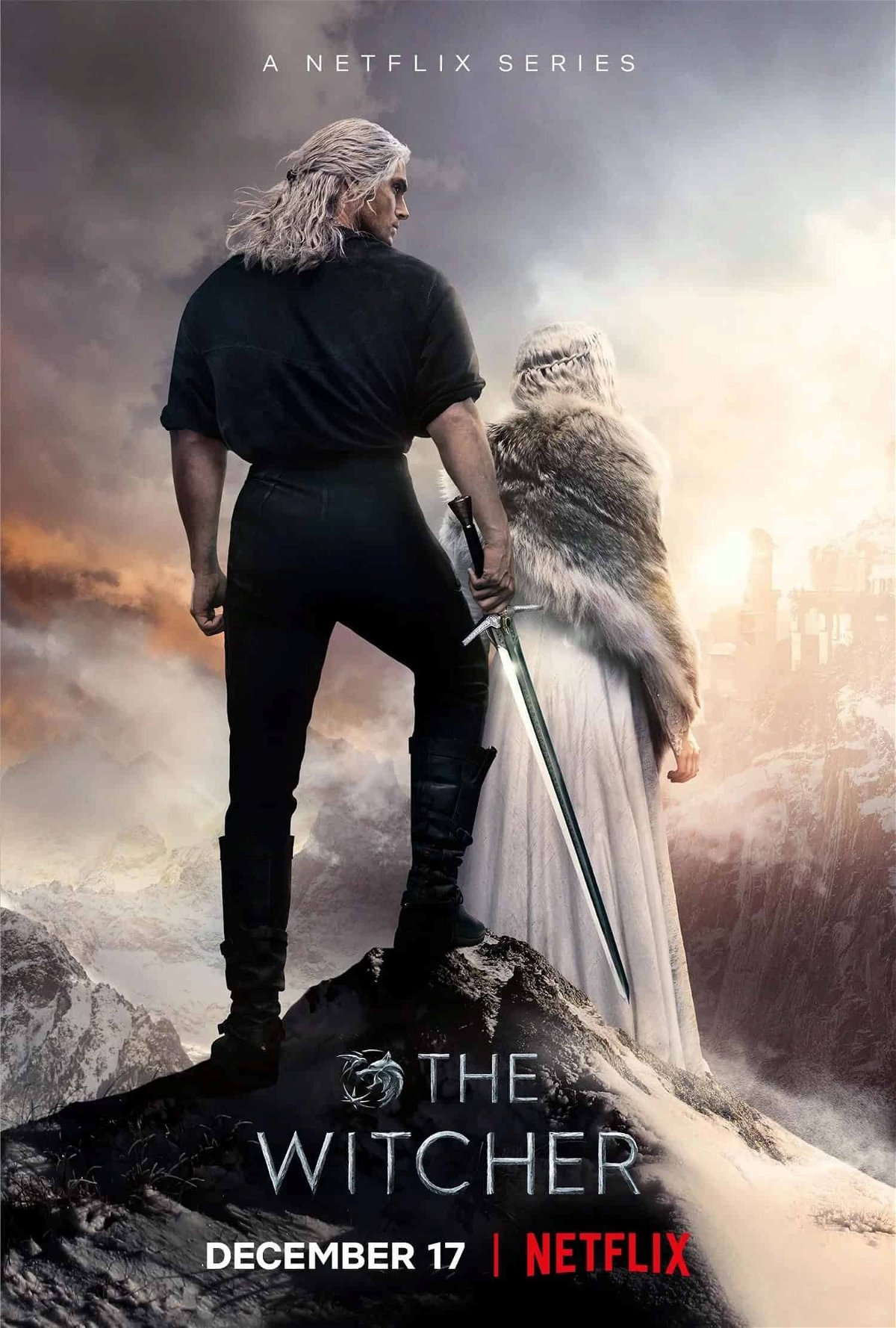 Geralt e Ciri nel poster della seconda stagione di The Witcher
