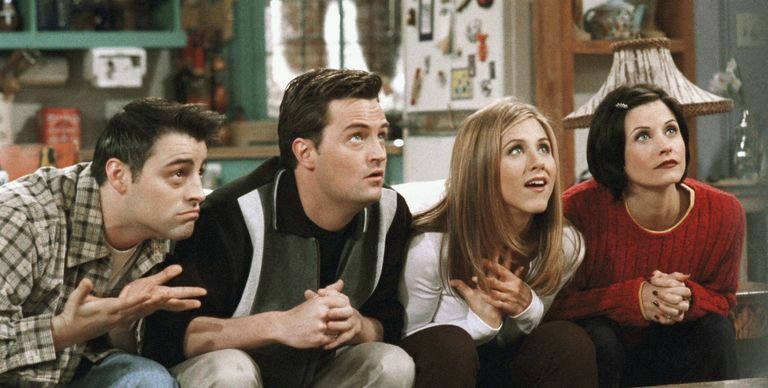 I personaggi di Joey, Chandler, Rachel e Monica in Friends
