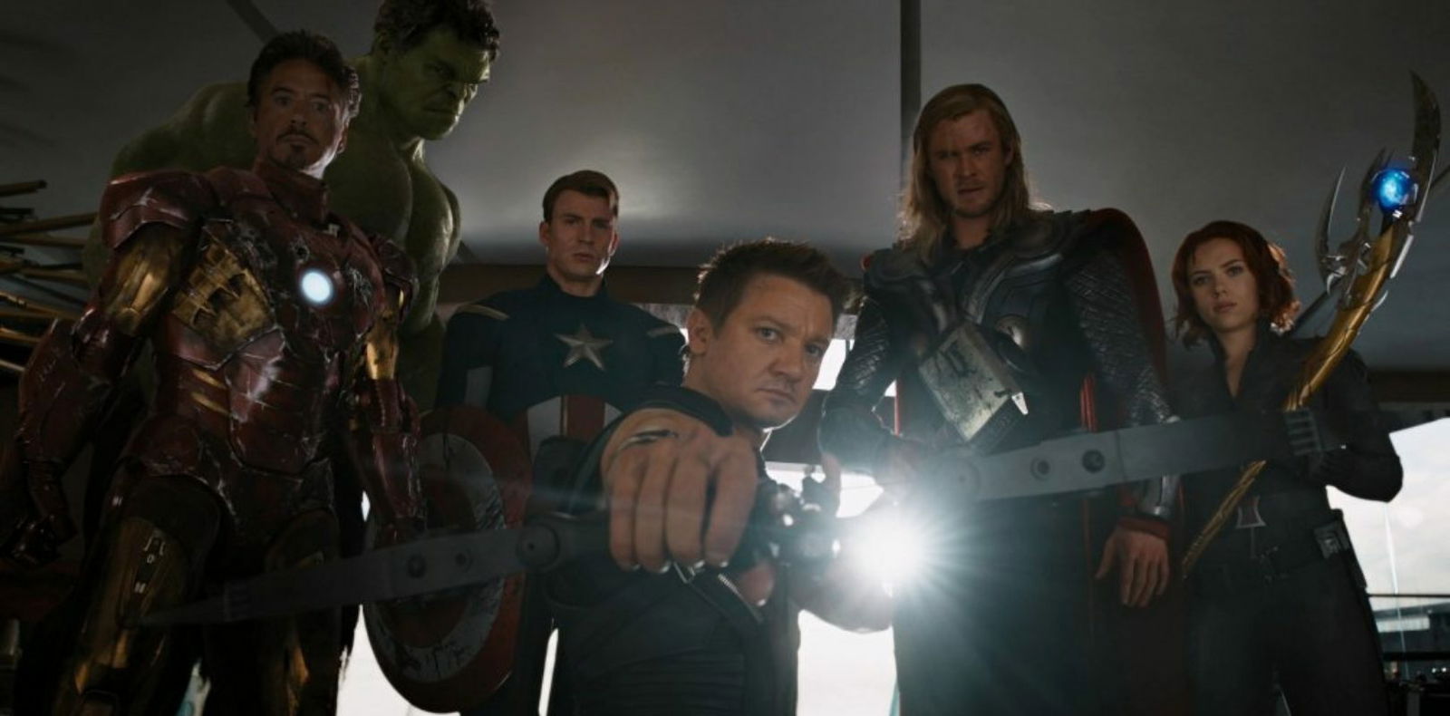 Clicca per vedere l'immagine originale Un'immagine dei Vendicatori in The Avengers