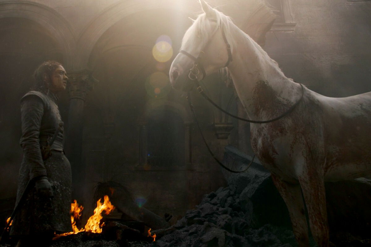 Clicca per vedere l'immagine originale Maisie Williams in Game of Thrones 8x05