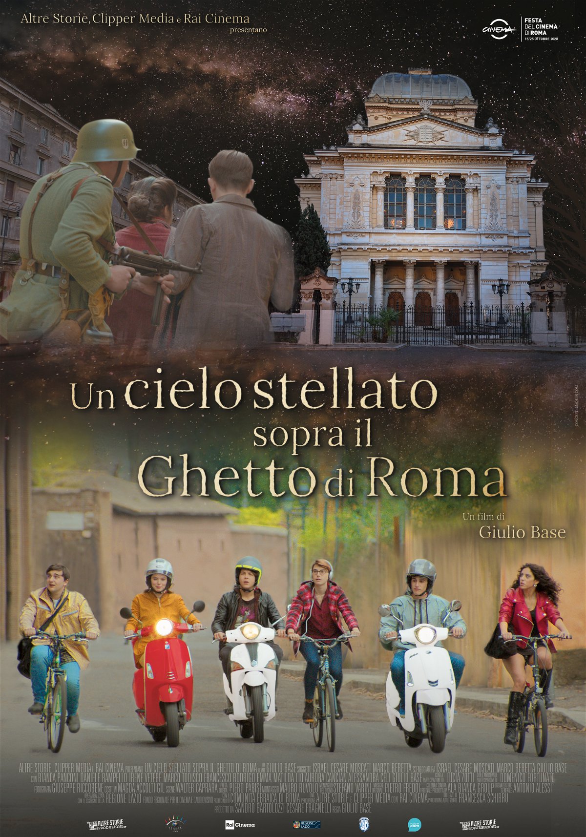 Un cielo stellato sopra il ghetto di Roma - manifesto del film 