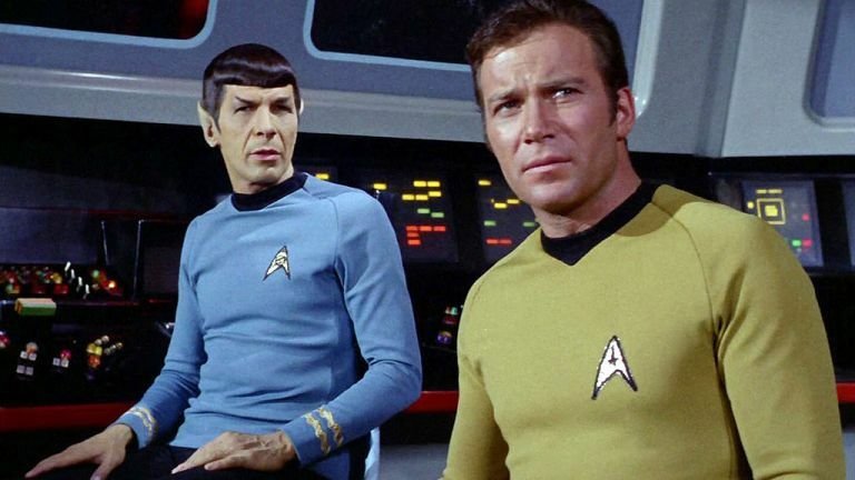 Ο Leonard Nimoy και ο William Shatner στο Star Trek