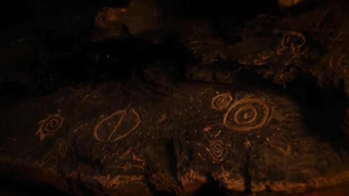 GoT 7: il simbolo del Night King nella caverna sotto a Roccia del Drago