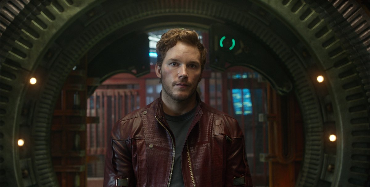 Chris Pratt nel ruolo di Star-Lord in Guardiani della Galassia